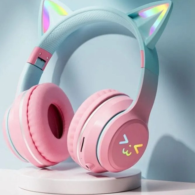 هدست بلوتوثی طرح گربه ای مدل XY-BT613