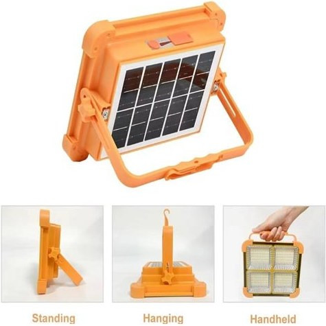 چراغ پرژکتور اضطراری (سایز متوسط) Solar LED همراه پنل خورشیدی