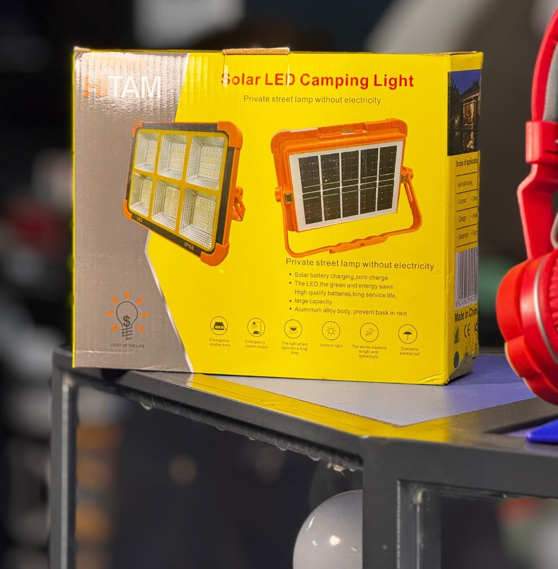 پروژکتور شارژی و خورشیدی 100 وات SOLAR LED LIGHT
